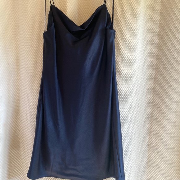 Alice + Olivia Harmony Slip Dress - Navy - Picture 3 of 5